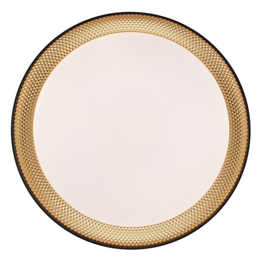Brilliant - Dimmbare LED-Deckenleuchte WALDO LED/24W/230V 3000-6500K Ø 38,5 cm schwarz/gold + Fernbedienung