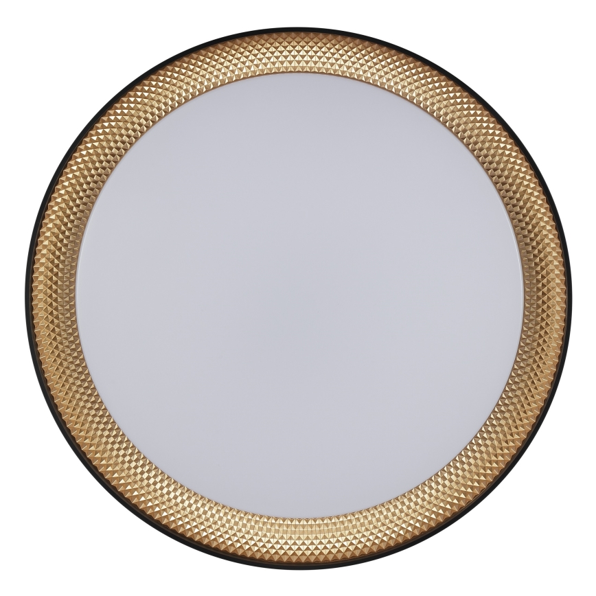 Brilliant - Dimmbare LED-Deckenleuchte WALDO LED/24W/230V 3000-6500K Ø 38,5 cm schwarz/gold + Fernbedienung