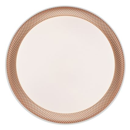 Brilliant - dimmbare LED-Deckenleuchte WALDO LED/24W/230V 3000-6500K Ø 38,5 cm weiß/roségold + Fernbedienung