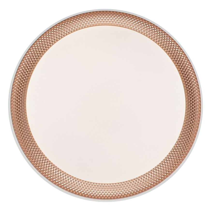 Brilliant - dimmbare LED-Deckenleuchte WALDO LED/24W/230V 3000-6500K Ø 38,5 cm weiß/roségold + Fernbedienung