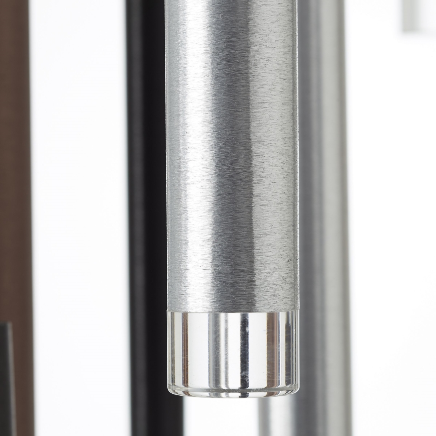 Brilliant - LED-dimmbare Pendelleuchte an Kabel CEMBALO LED/70W/230V mattchrom/schwarz/braun