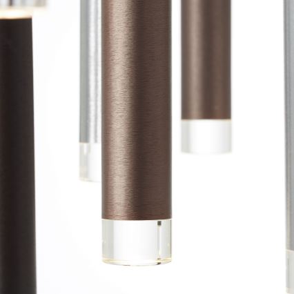 Brilliant - LED-dimmbare Pendelleuchte an Kabel CEMBALO LED/70W/230V mattchrom/schwarz/braun