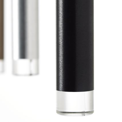 Brilliant - dimmbare LED-Pendelleuchte CEMBALO an Stahlseil LED/32W/230V matt-chrom/schwarz/braun