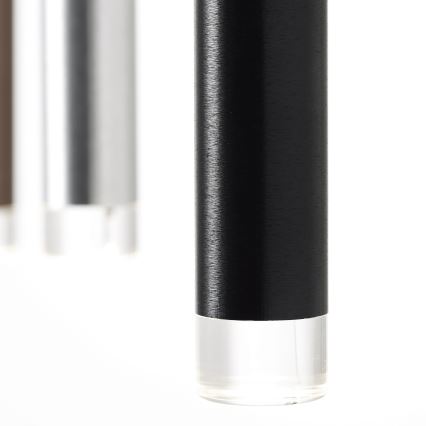 Brilliant - dimmbare LED-Pendelleuchte CEMBALO an Stahlseil LED/32W/230V matt-chrom/schwarz/braun