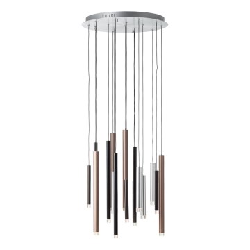 Brilliant - LED-dimmbare Pendelleuchte an Kabel CEMBALO LED/70W/230V mattchrom/schwarz/braun