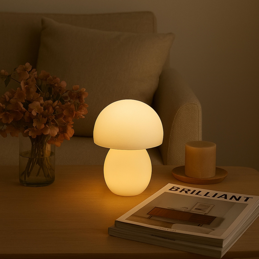 Brilliant - dimmbare, wiederaufladbare Touch-LED-Tischlampe DUPIS LED/2W/5V 2700K 1800 mAh weiß