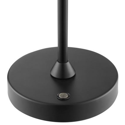 Brilliant - ELORA LED, dimmbare, wiederaufladbare Touch-Tischleuchte für den Außenbereich, 2,5 W / 5 V, 2700 K, 2600 mAh, IP44, schwarz