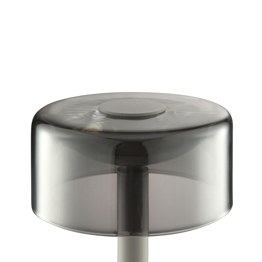 Brilliant - dimmbare, wiederaufladbare LED-Touch-Tischleuchte für den Außenbereich RAZOR LED/2,5W/5V 2700K 2600 mAh IP44 grau