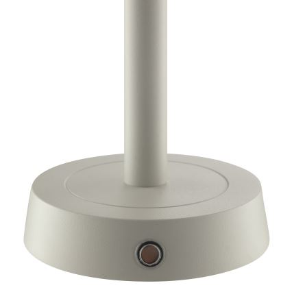 Brilliant - dimmbare, wiederaufladbare LED-Touch-Tischleuchte für den Außenbereich RAZOR LED/2,5W/5V 2700K 2600 mAh IP44 grau