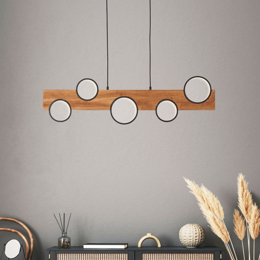 Brilliant - LED-Hängeleuchte CHEESY LED/34W/230V Kiefer - FSC-zertifiziert