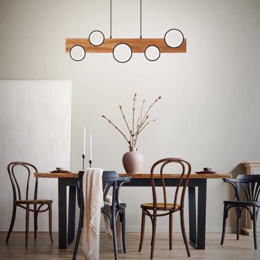 Brilliant - LED-Hängeleuchte CHEESY LED/34W/230V Kiefer - FSC-zertifiziert