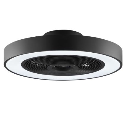 Brilliant - LED RGBW dimmbare Deckenleuchte mit Ventilator CATANIA LED/37W/230V 2700-6500K Ø 48,6 cm schwarz + Fernbedienung