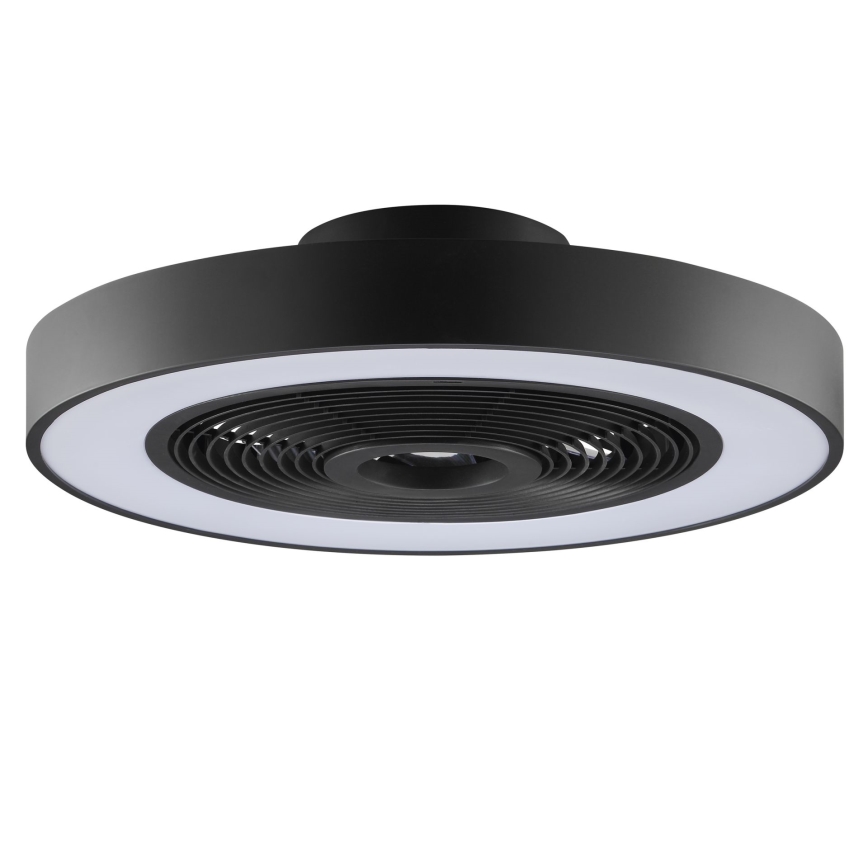 Brilliant - LED RGBW dimmbare Deckenleuchte mit Ventilator CATANIA LED/37W/230V 2700-6500K Ø 48,6 cm schwarz + Fernbedienung