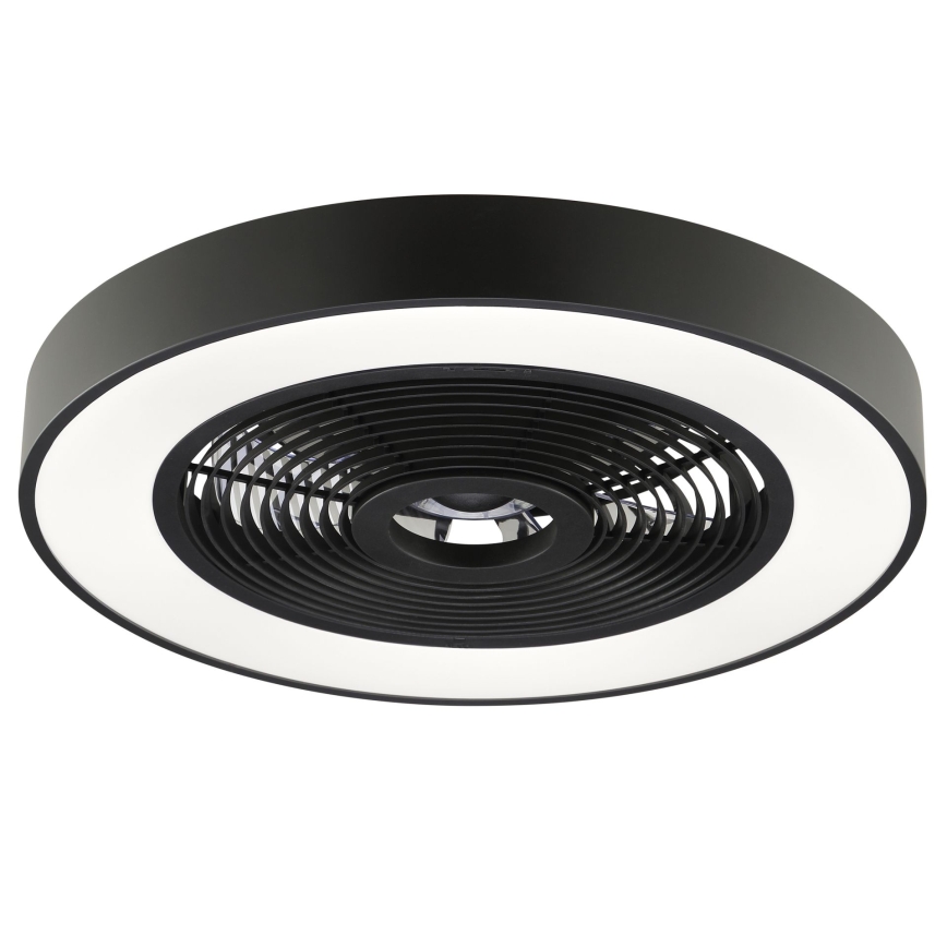 Brilliant - LED RGBW dimmbare Deckenleuchte mit Ventilator CATANIA LED/37W/230V 2700-6500K Ø 48,6 cm schwarz + Fernbedienung
