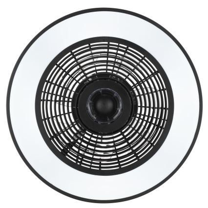 Brilliant - LED RGBW dimmbare Deckenleuchte mit Ventilator CATANIA LED/37W/230V 2700-6500K Ø 48,6 cm schwarz + Fernbedienung