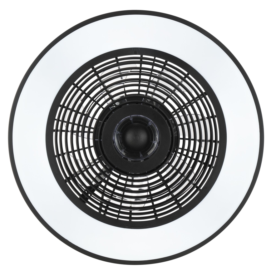 Brilliant - LED RGBW dimmbare Deckenleuchte mit Ventilator CATANIA LED/37W/230V 2700-6500K Ø 48,6 cm schwarz + Fernbedienung