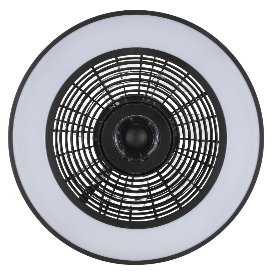 Brilliant - LED RGBW dimmbare Deckenleuchte mit Ventilator CATANIA LED/37W/230V 2700-6500K Ø 48,6 cm schwarz + Fernbedienung