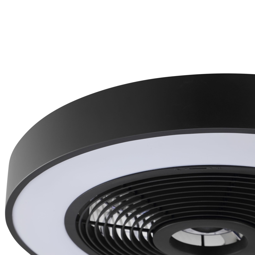 Brilliant - LED RGBW dimmbare Deckenleuchte mit Ventilator CATANIA LED/37W/230V 2700-6500K Ø 48,6 cm schwarz + Fernbedienung