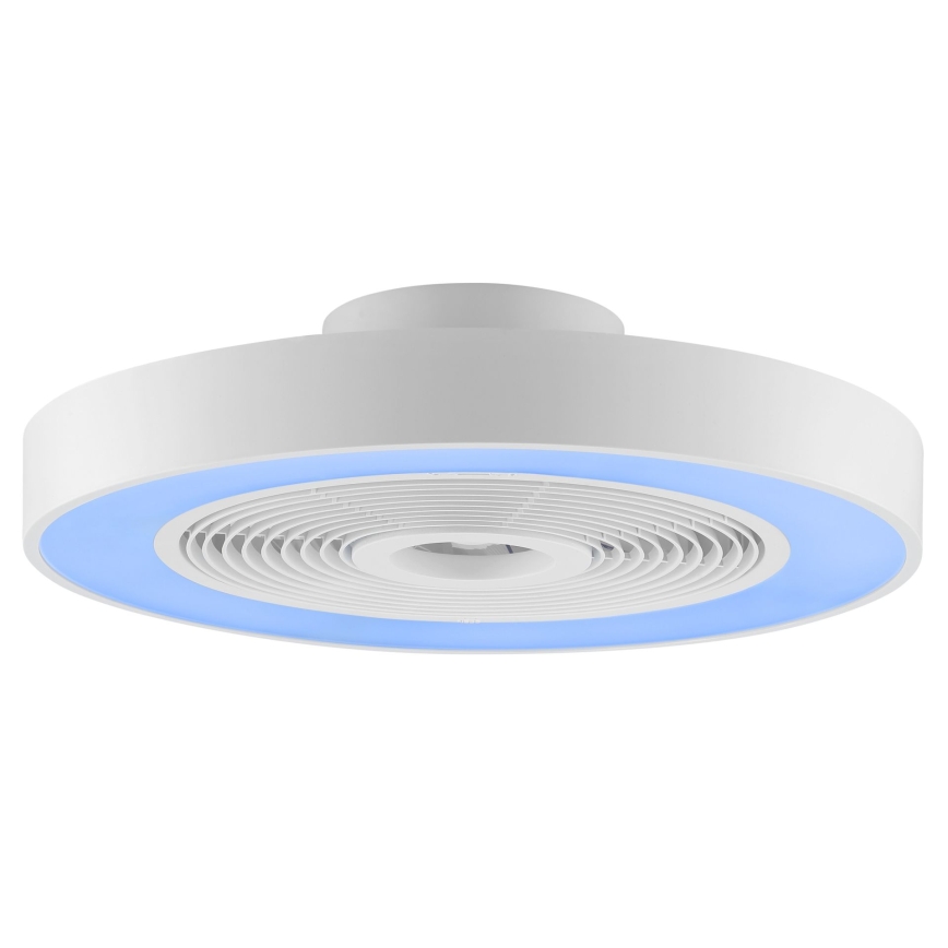 Brilliant - LED RGBW dimmbare Deckenleuchte mit Ventilator CATANIA LED/37W/230V 2700-6500K Ø 48,6 cm weiß + Fernbedienung