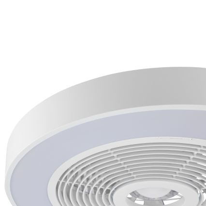 Brilliant - LED RGBW dimmbare Deckenleuchte mit Ventilator CATANIA LED/37W/230V 2700-6500K Ø 48,6 cm weiß + Fernbedienung