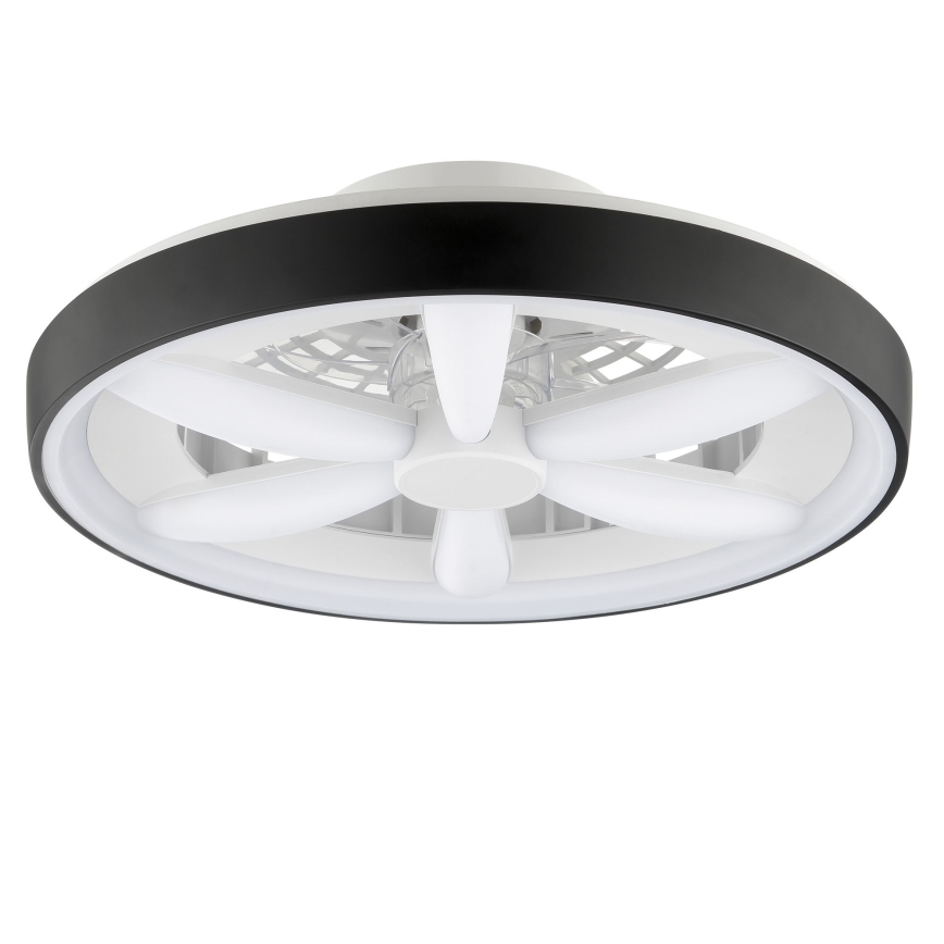 Brilliant - Dimmbarer Deckenventilator mit Leuchte (LED RGBW) GAIANO LED/48W/230V 2700-6500K schwarz + Fernbedienung