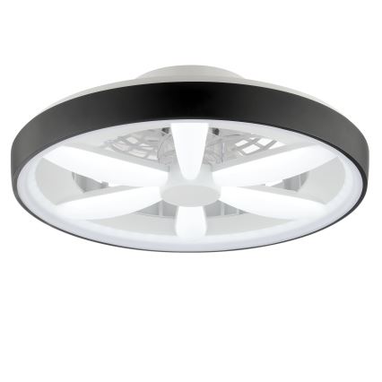 Brilliant - Dimmbarer Deckenventilator mit Leuchte (LED RGBW) GAIANO LED/48W/230V 2700-6500K schwarz + Fernbedienung