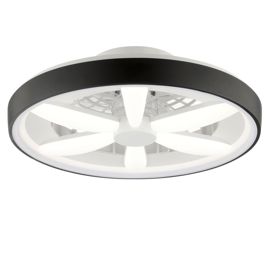 Brilliant - Dimmbarer Deckenventilator mit Leuchte (LED RGBW) GAIANO LED/48W/230V 2700-6500K schwarz + Fernbedienung