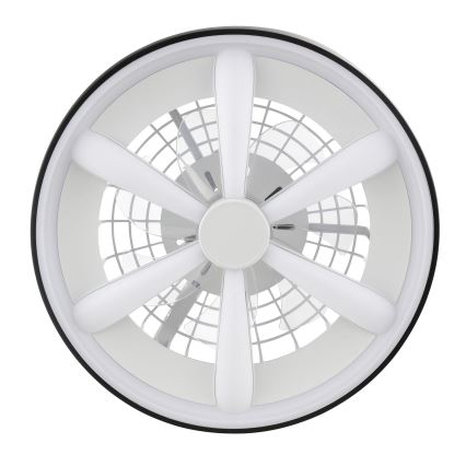 Brilliant - Dimmbarer Deckenventilator mit Leuchte (LED RGBW) GAIANO LED/48W/230V 2700-6500K schwarz + Fernbedienung