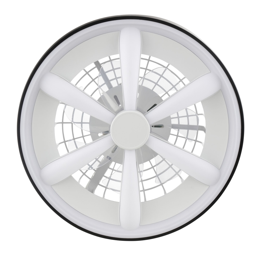Brilliant - Dimmbarer Deckenventilator mit Leuchte (LED RGBW) GAIANO LED/48W/230V 2700-6500K schwarz + Fernbedienung