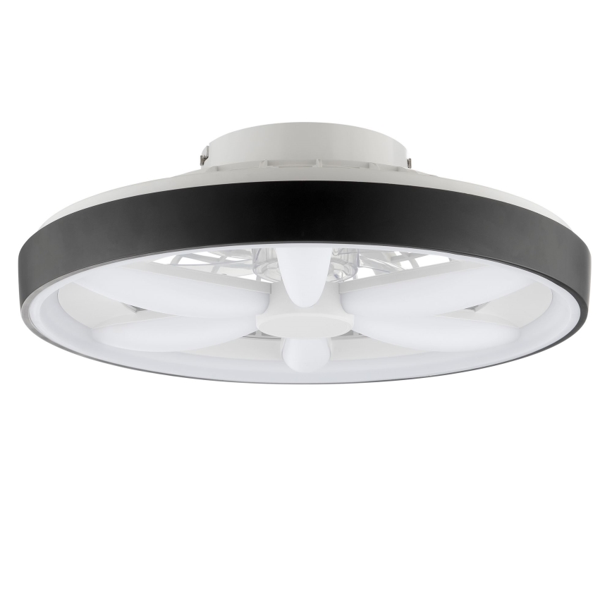Brilliant - Dimmbarer Deckenventilator mit Leuchte (LED RGBW) GAIANO LED/48W/230V 2700-6500K schwarz + Fernbedienung