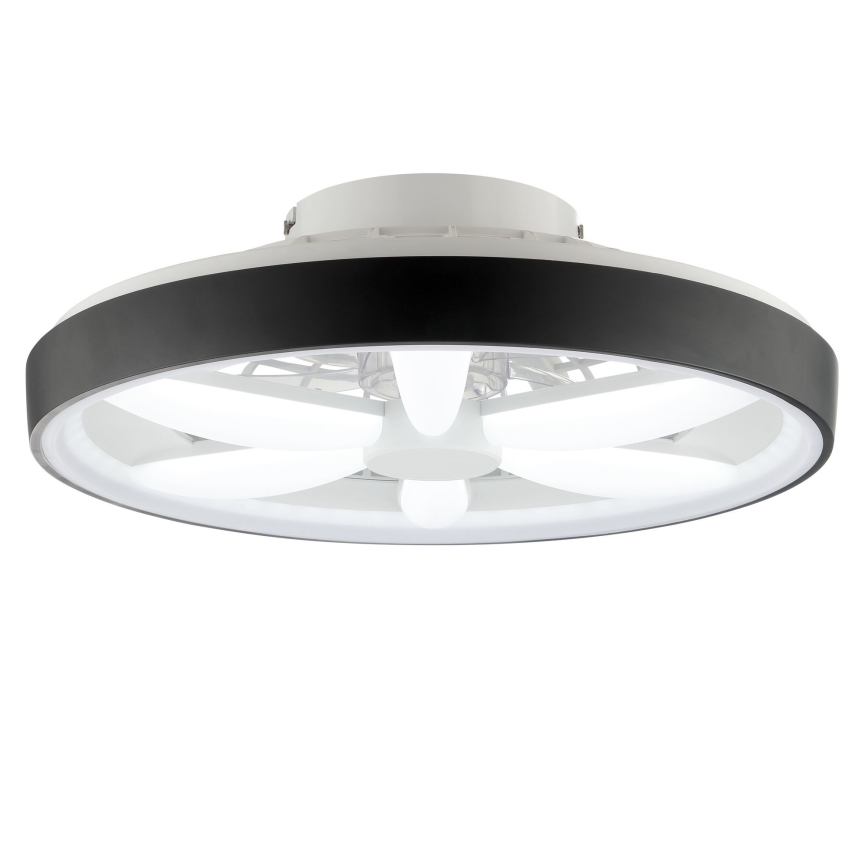 Brilliant - Dimmbarer Deckenventilator mit Leuchte (LED RGBW) GAIANO LED/48W/230V 2700-6500K schwarz + Fernbedienung