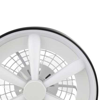 Brilliant - Dimmbarer Deckenventilator mit Leuchte (LED RGBW) GAIANO LED/48W/230V 2700-6500K schwarz + Fernbedienung