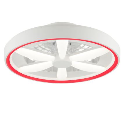 Brilliant - Dimmbarer Deckenventilator mit Leuchte (LED RGBW) GAIANO LED/48W/230V 2700-6500K weiß + Fernbedienung