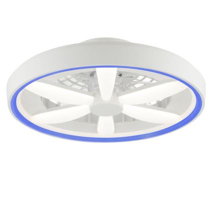 Brilliant - Dimmbarer Deckenventilator mit Leuchte (LED RGBW) GAIANO LED/48W/230V 2700-6500K weiß + Fernbedienung