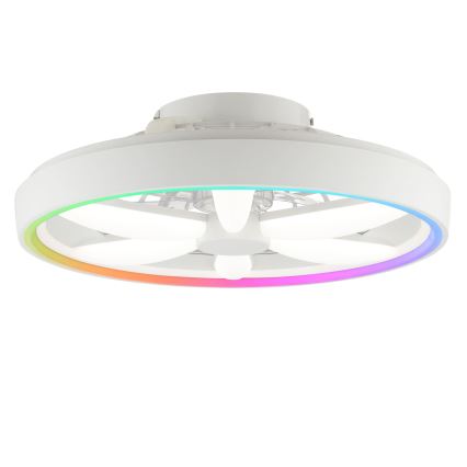Brilliant - Dimmbarer Deckenventilator mit Leuchte (LED RGBW) GAIANO LED/48W/230V 2700-6500K weiß + Fernbedienung
