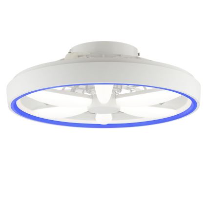 Brilliant - Dimmbarer Deckenventilator mit Leuchte (LED RGBW) GAIANO LED/48W/230V 2700-6500K weiß + Fernbedienung
