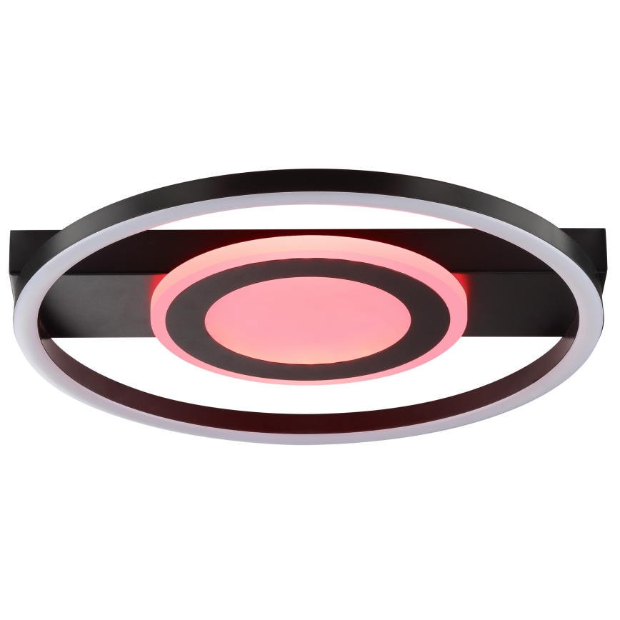 Brilliant - LED RGBW dimmbare Deckenleuchte MAUREEN LED/20W/230V 3000-6500K schwarz + Fernbedienung