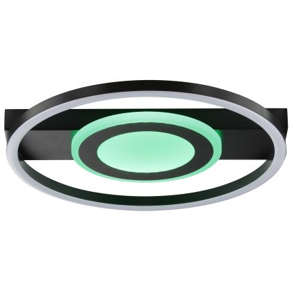 Brilliant - LED RGBW dimmbare Deckenleuchte MAUREEN LED/20W/230V 3000-6500K schwarz + Fernbedienung
