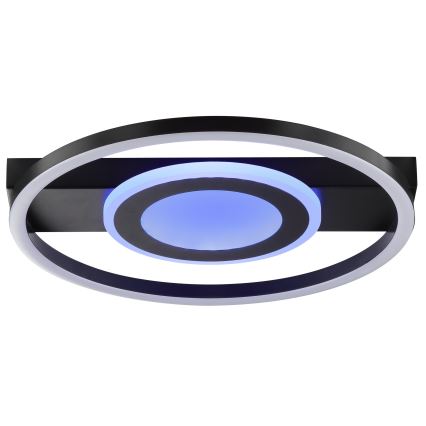 Brilliant - LED RGBW dimmbare Deckenleuchte MAUREEN LED/20W/230V 3000-6500K schwarz + Fernbedienung