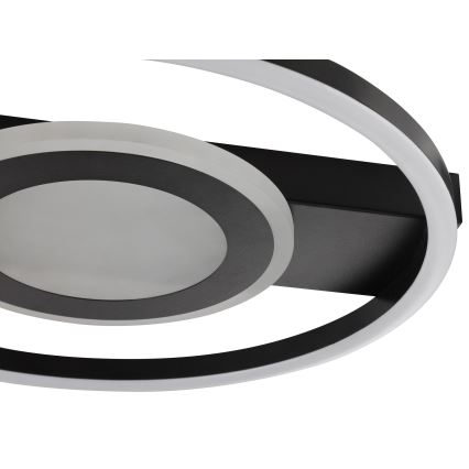 Brilliant - LED RGBW dimmbare Deckenleuchte MAUREEN LED/20W/230V 3000-6500K schwarz + Fernbedienung