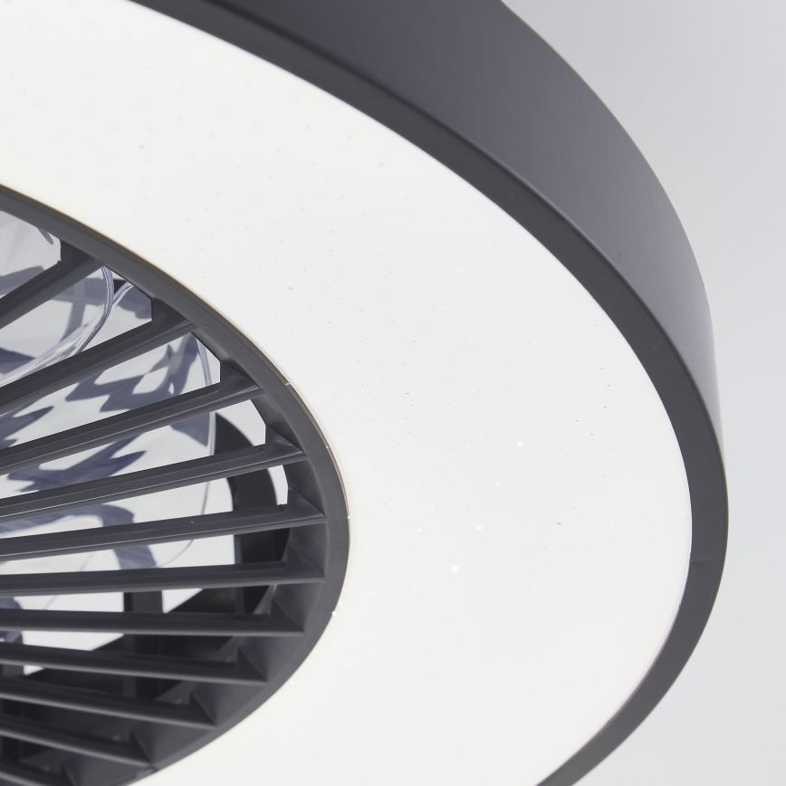 Brilliant - LED RGBW dimmbarer Deckenventilator MAZZARO LED/24W/230V 3000-6500K Ø 58 cm schwarz + Fernbedienung