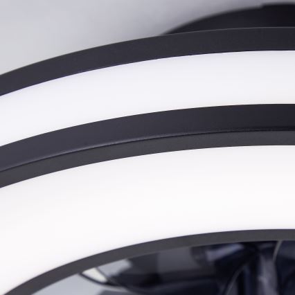 Brilliant - LED RGBW Dimmbarer Deckenventilator MONDELLO LED/26W/230V 2700-6500K d 41 cm schwarz + Fernbedienung