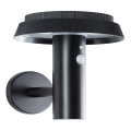 Brilliant - LED Solar-Wandleuchte mit Sensor ALVERO LED/4W/3,7V 2000 mAh IP44