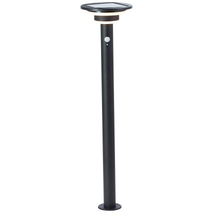 Brilliant - LED Solarleuchte mit Sensor GARVINA LED/3W/3,7V 2000 mAh 85 cm IP44 schwarz