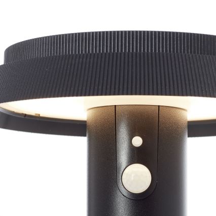 Brilliant - LED-Solarleuchte mit Sensor ALVERO LED/4W/3,7V 70 cm IP44 schwarz