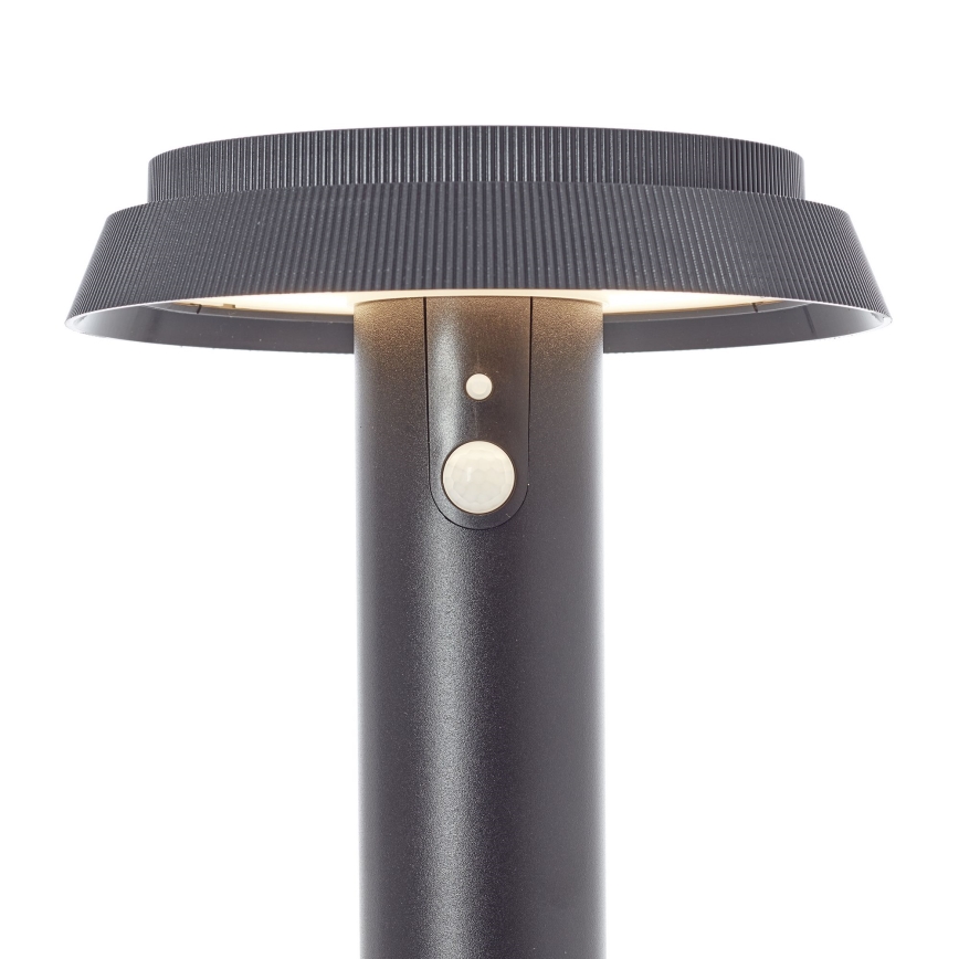 Brilliant - LED-Solarleuchte mit Sensor ALVERO LED/4W/3,7V 70 cm IP44 schwarz