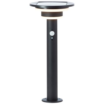 Brilliant - LED-Solarleuchte mit Sensor GARVINA LED/3W/3,7V 45 cm IP44 schwarz