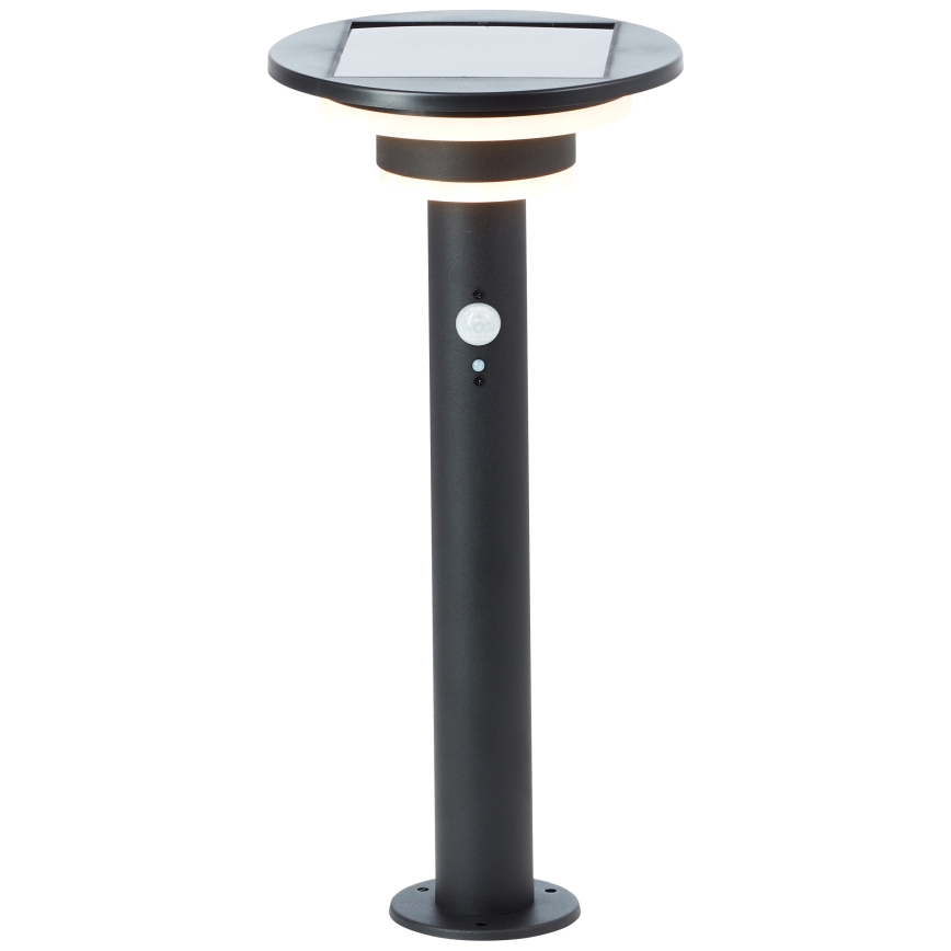 Brilliant - LED-Solarleuchte mit Sensor GARVINA LED/3W/3,7V 45 cm IP44 schwarz