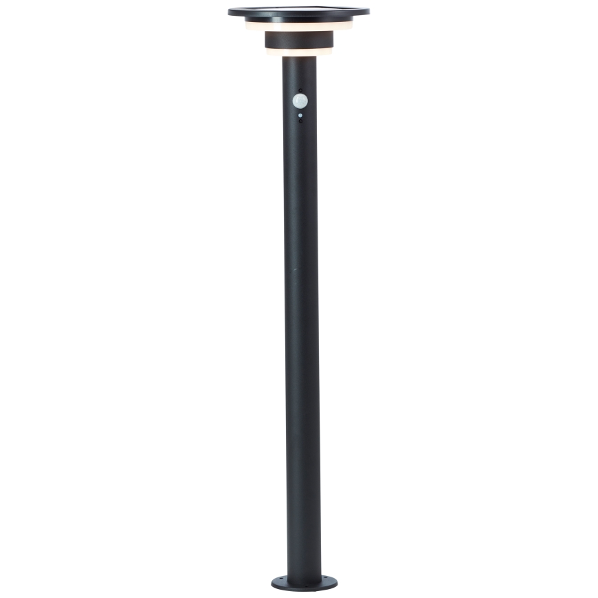 Brilliant - LED-Solarleuchte mit Sensor GARVINA LED/3W/3,7V 85 cm IP44 schwarz