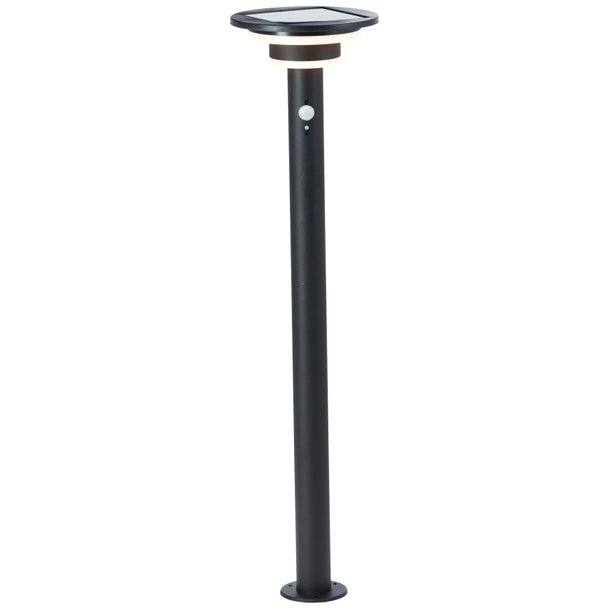 Brilliant - LED-Solarleuchte mit Sensor GARVINA LED/3W/3,7V 85 cm IP44 schwarz